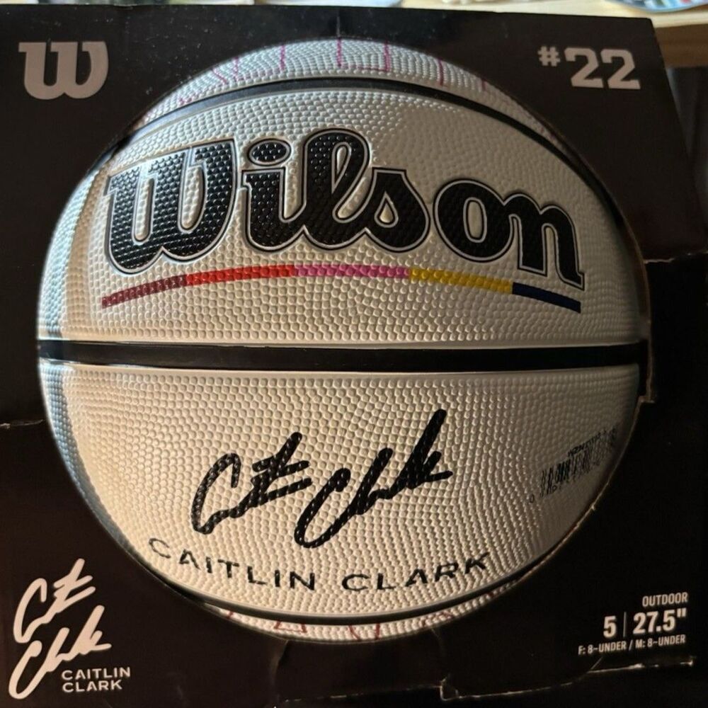 Wilson Caitlin Clark Journey 27.5' Size 5 Basketball Series Mark your Mark Fever